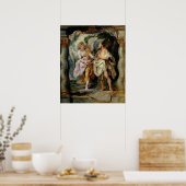 預言者エリヤと天使 ポスター (キッチン)