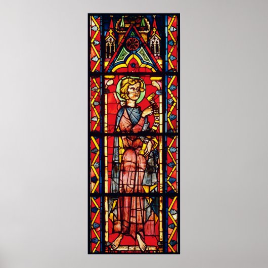 預言者オバディアを描いた窓, c.1270-75 ポスター (正面)