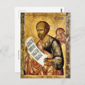 預言者オーソドックスのキリスト教のアイコンをモーセ ポストカード (正面/裏面)