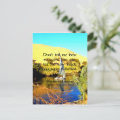 預言者ムハンマドの旅行感動的引用 ポストカード (スタンド正面)