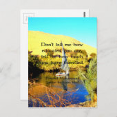 預言者ムハンマドの旅行感動的引用 ポストカード (正面/裏面)