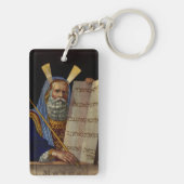 預言者モーセと法の錠剤 キーホルダー (裏面)