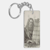 預言者モーセと法の錠剤 キーホルダー (正面左)