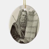 預言者モーセと法の錠剤 セラミックオーナメント (右)