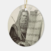 預言者モーセと法の錠剤 セラミックオーナメント (左)