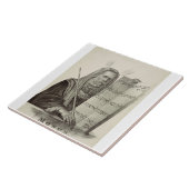 預言者モーセと法の錠剤 タイル (側面)