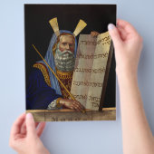 預言者モーセと法の錠剤 チラシ (手)