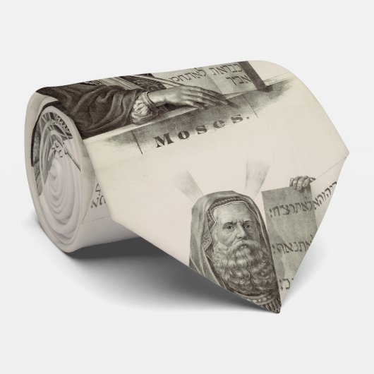 預言者モーセと法の錠剤 ネクタイ (ロール)