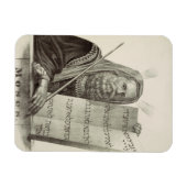 預言者モーセと法の錠剤 マグネット (横)