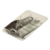 預言者モーセと法の錠剤 マグネット (左側)