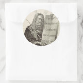 預言者モーセと法の錠剤 ラウンドシール (バッグ)