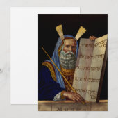 預言者モーセと法の錠剤 招待状 (正面/裏面)