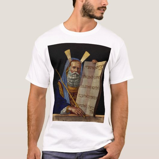 預言者モーセと法の錠剤 Tシャツ (正面)