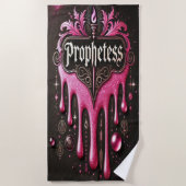 「預言者」のビーチタオル:秘密で乾かす ビーチタオル (正面)