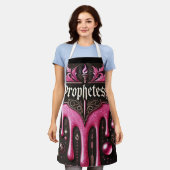 「預言者」エプロン：自信、リード付き調理師 エプロン (着用した状態)