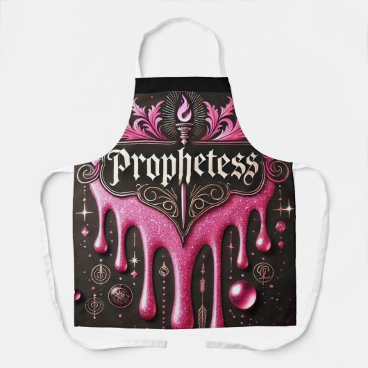 「預言者」エプロン：自信、リード付き調理師 エプロン (正面)