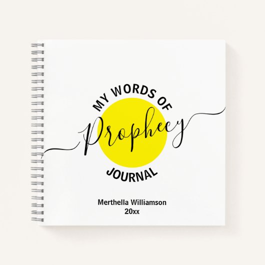 預言誌の私の言葉 ノートブック (正面)