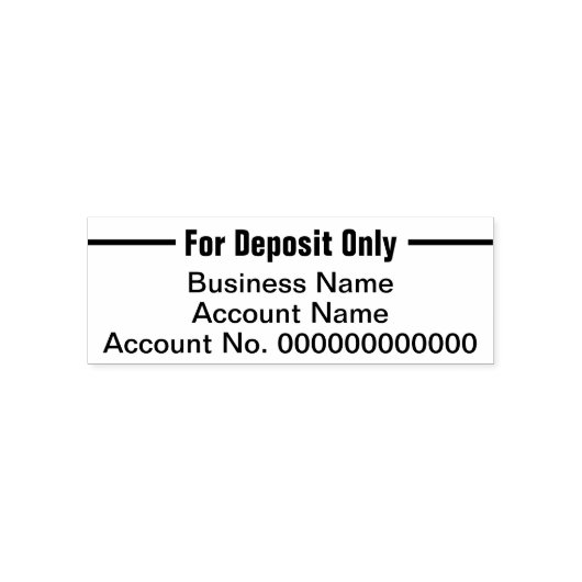 預金のみのビジネスおよびアカウント名番号 セルフインキングスタンプ (デザイン)