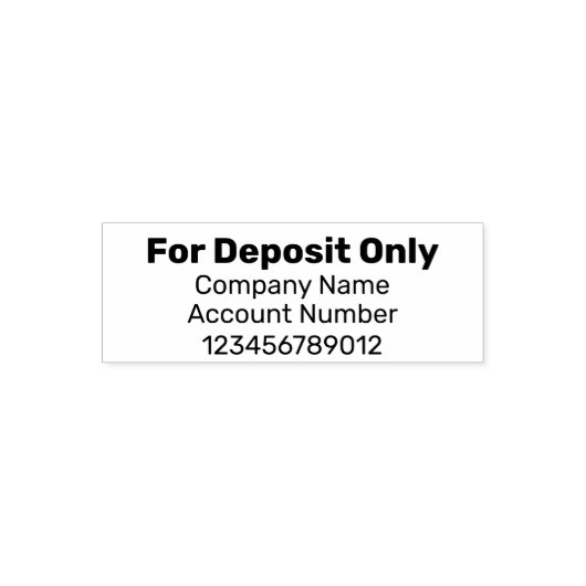 預金のみの会社名と口座番号 セルフインキングスタンプ (デザイン)