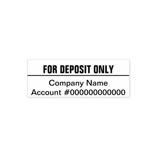 預金のみの会社銀行口座 セルフインキングスタンプ (デザイン)