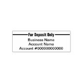 預金のみの業務及び口座名義 セルフインキングスタンプ (デザイン)