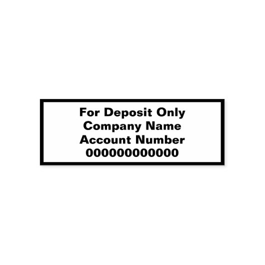 預金のみはっきりした文字会社名 セルフインキングスタンプ (デザイン)