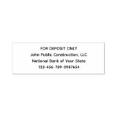 預金のみカスタム4行 セルフインキングスタンプ (デザイン)