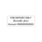 預金のみカッシブ名銀行口座No. セルフインキングスタンプ (デザイン)