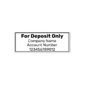 預金のみ会社名銀行口座番号 セルフインキングスタンプ (デザイン)