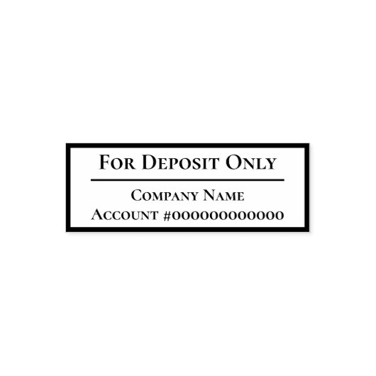 預金のみ会社名銀行口座番号 セルフインキングスタンプ (デザイン)