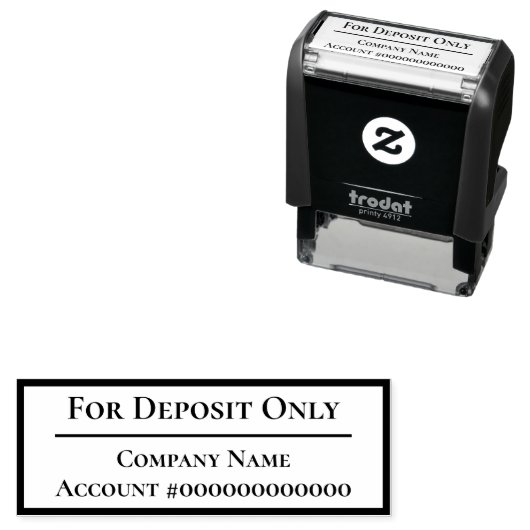 預金のみ会社名銀行口座番号 セルフインキングスタンプ (インサイチュ)