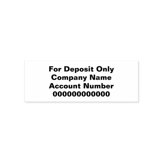 預金のみ会社名銀行口座番号 セルフインキングスタンプ (デザイン)