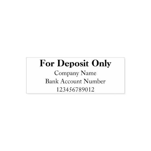 預金のみ会社名銀行口座番号 セルフインキングスタンプ (デザイン)
