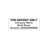 預金のみ会社名銀行口座番号 セルフインキングスタンプ (デザイン)