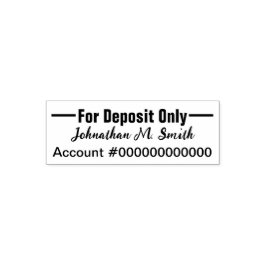 預金のみ口座番号署名名 セルフインキングスタンプ