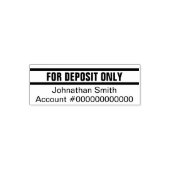 預金のみ名銀行口座番号テンプレート セルフインキングスタンプ (デザイン)