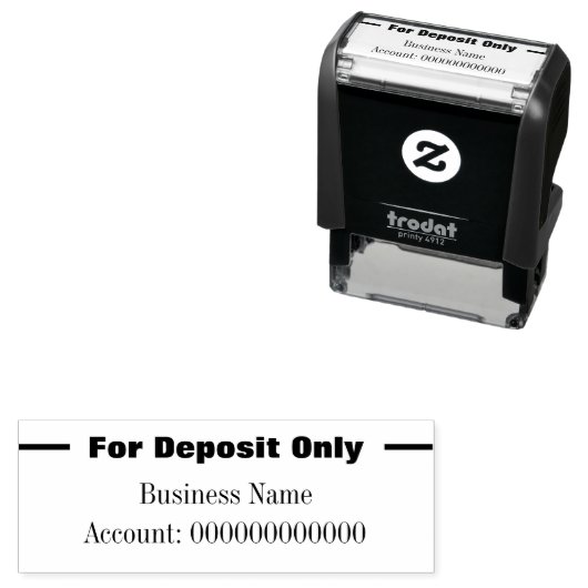 預金のみ営業名銀行口座番号 セルフインキングスタンプ (インサイチュ)