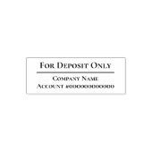 預金のみ営業名銀行口座番号 セルフインキングスタンプ (デザイン)