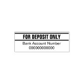 預金のみ銀行口座番号テンプレート セルフインキングスタンプ (デザイン)