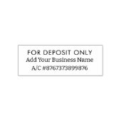 預金のみ銀行口座番号事業名 セルフインキングスタンプ (デザイン)