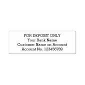 預金のみ銀行預金印紙 セルフインキングスタンプ (デザイン)