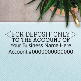 預金のみ – 基礎事務所又は事業銀行 セルフインキングスタンプ