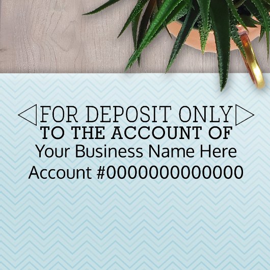 預金のみ – 基礎事務所又は事業銀行 セルフインキングスタンプ