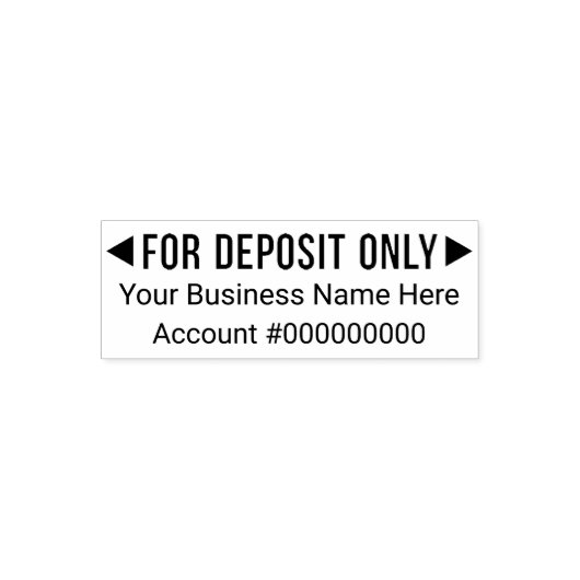 預金のみ – Basic Business Office 2行 セルフインキングスタンプ (デザイン)