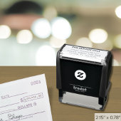 預金カスタムのみ印紙の（4行） セルフインキングスタンプ