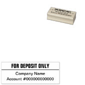 預金専用会社名銀行口座番号 ラバースタンプ (押印)