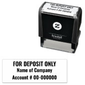 預金専用銀行または信用組合の場合 セルフインキングスタンプ (インサイチュ)