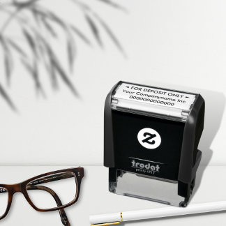 預金専用銀行カスタムに対して セルフインキングスタンプ