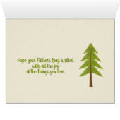 頑丈なアウトドアスマンの父の日のカード (内部横(下))