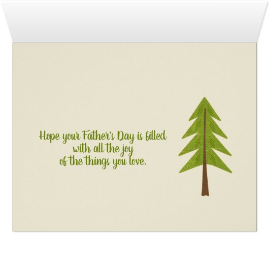 頑丈なアウトドアスマンの父の日のカード (内部横(下))